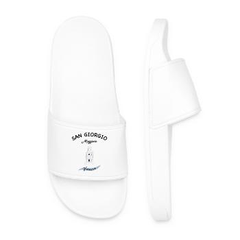 Venice Lighthouse, San Giorgio Island Maggiore - Men’s Pool Sliders - white - Front