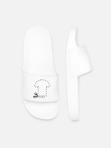 Pattern cutting t shirt - Men’s Pool Sliders - white