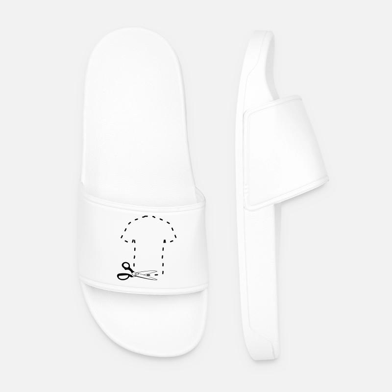Pattern cutting t shirt - Men’s Pool Sliders - white
