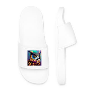 Owl - Men’s Pool Sliders - white - Front
