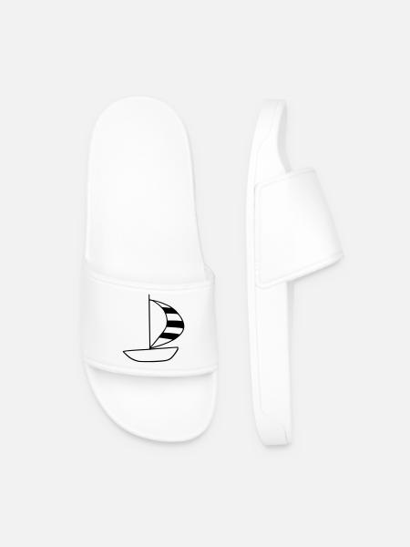Sailboat - Men’s Pool Sliders - white