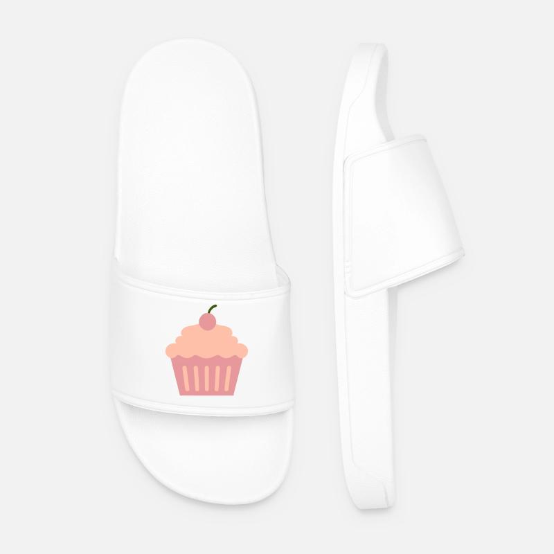 Cupcake - Männer Badelatschen - Weiß