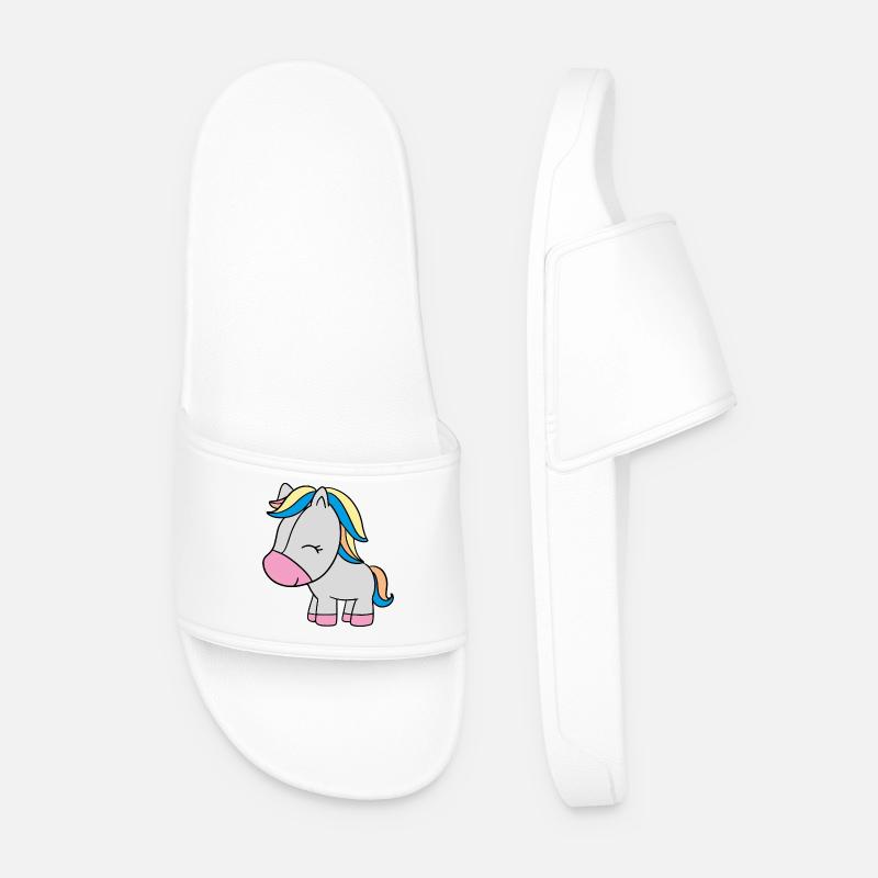 kleines Einhorn - Männer Badelatschen - Weiß