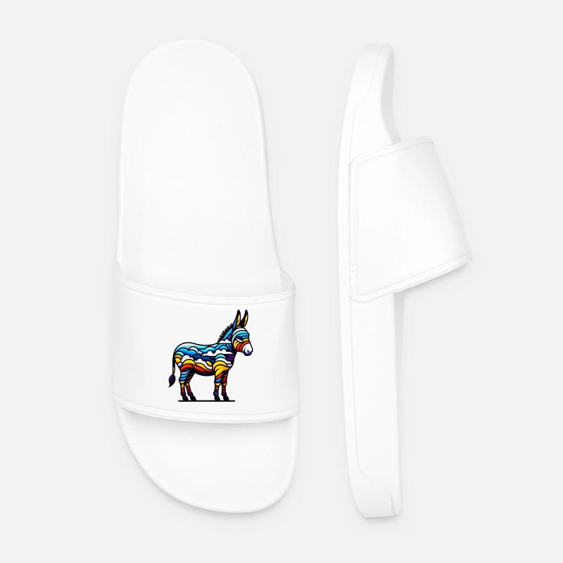 Donkey, Pacifier, Mule - Men’s Pool Sliders - white