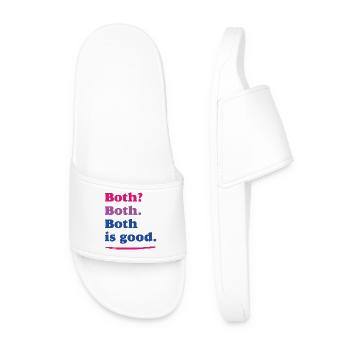 LGBTQ Pride Month – Bisexual Pride - Men’s Pool Sliders - white - Front