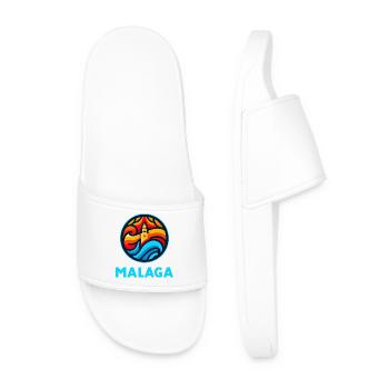 Malaga 3 (dark) - Men’s Pool Sliders - white - Front