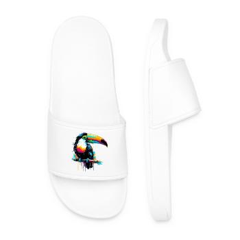 Toucan - Men’s Pool Sliders - white - Front