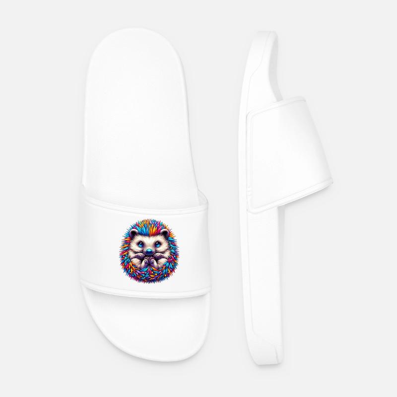 Igel - Männer Badelatschen - Weiß
