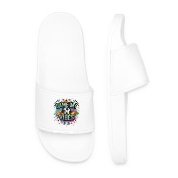 Ambiance du jour du match Tournoi de joueurs de football - Claquettes Homme - blanc - Devant