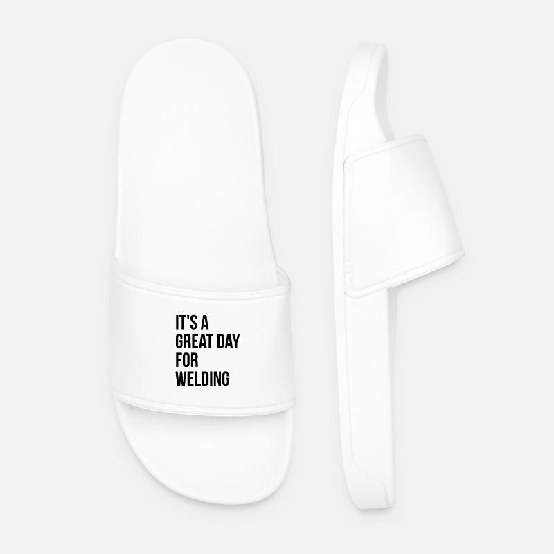 Welding - Men’s Pool Sliders - white