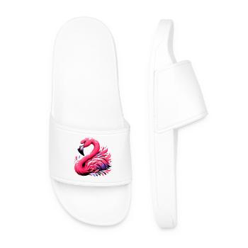 Flamingo - Men’s Pool Sliders - white - Front