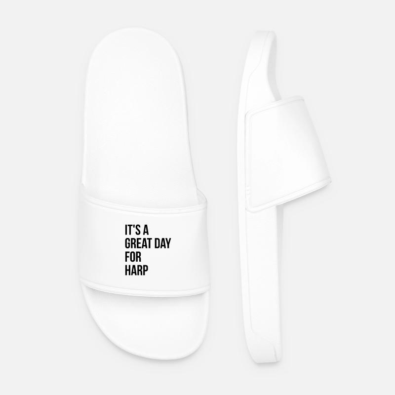 Harfe - Männer Badelatschen - Weiß