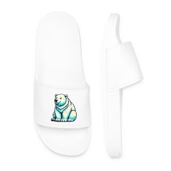 Polar bear - Men’s Pool Sliders - white - Front