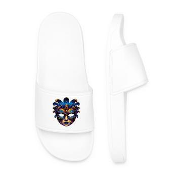 Masque du Carnaval de Venise - Claquettes Homme - blanc - Devant