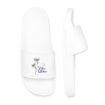 Fleurs de glace - Claquettes Homme - blanc - Devant