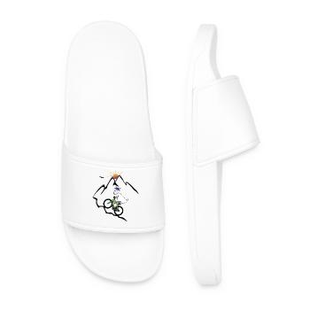 Mountain Bike Goat - Men’s Pool Sliders - white - Front
