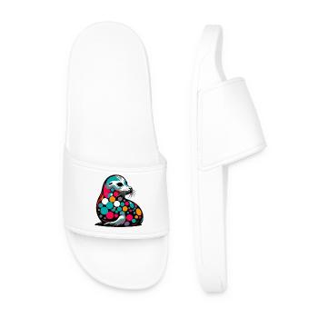 Phoque - Claquettes Homme - blanc - Devant