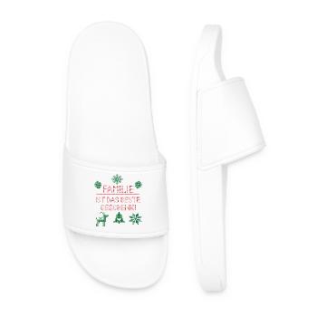 Christmas Family - Men’s Pool Sliders - white - Front