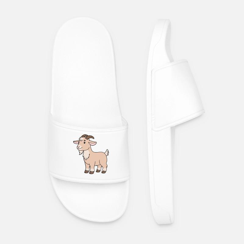 Ziege - Männer Badelatschen - Weiß