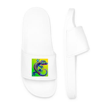 Gecko - Men’s Pool Sliders - white - Front