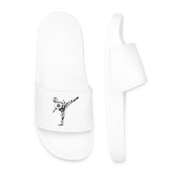 Taekwondo - Claquettes Homme - blanc - Devant
