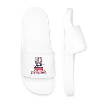 My Antidepressor Bouledogue Français Humour Chien - Claquettes Homme - blanc - Devant