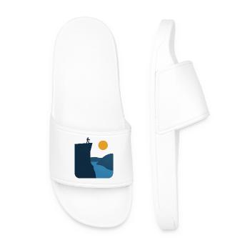 Preikestolen – Norwegian Landmark - Men’s Pool Sliders - white - Front