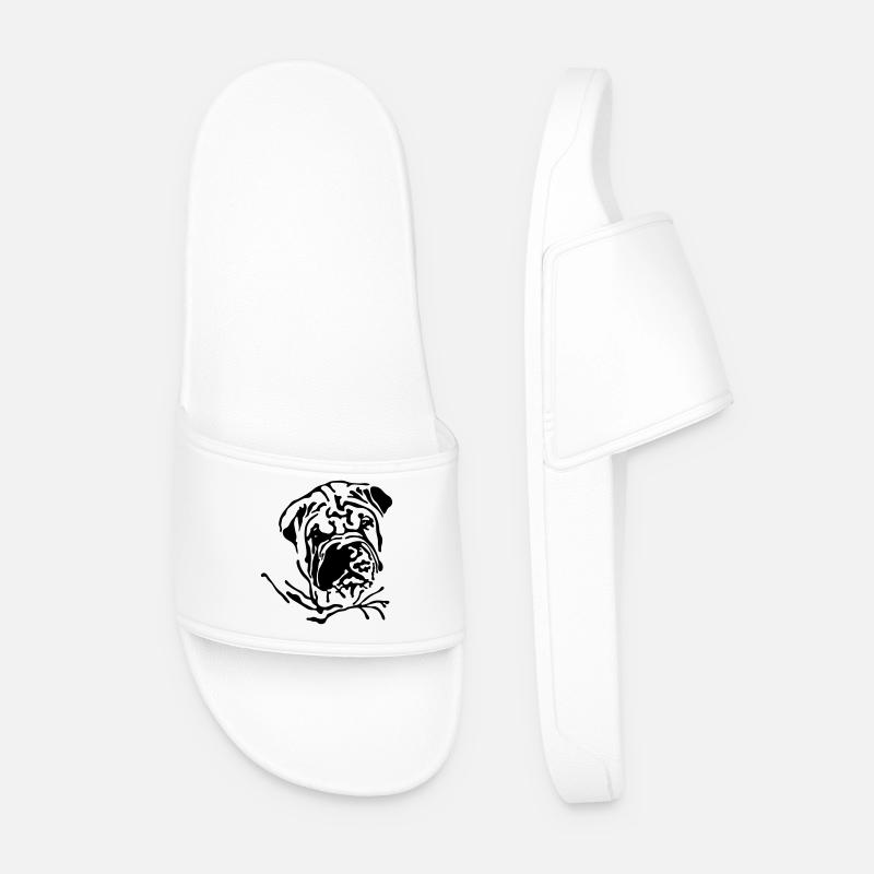 Shar-Pei - Männer Badelatschen - Weiß