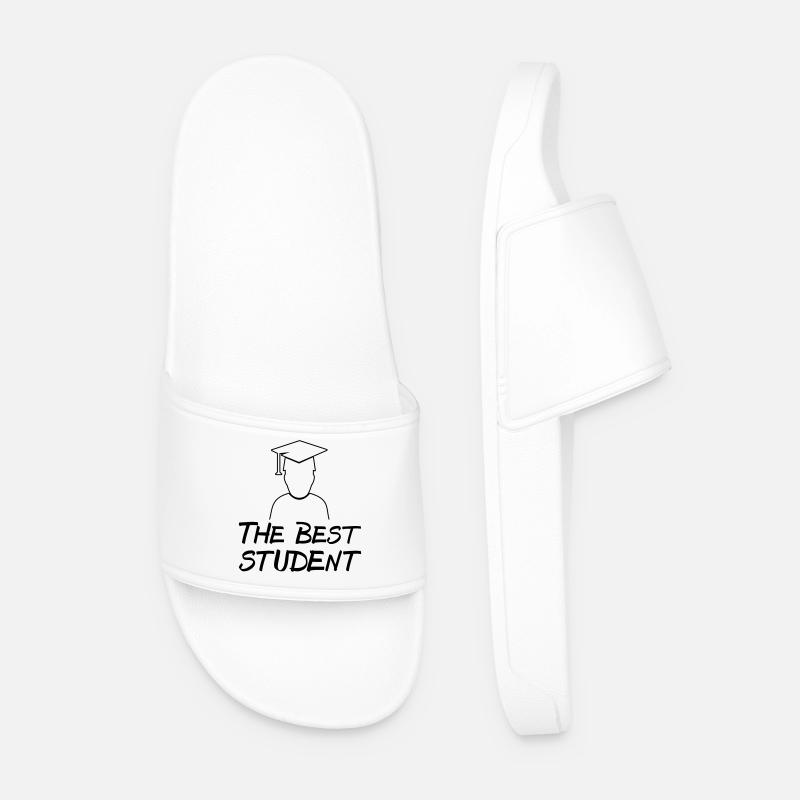 Best Student - Men’s Pool Sliders - white