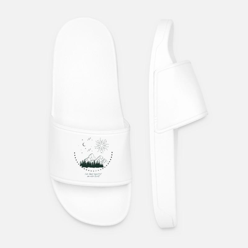 Gipfel - Männer Badelatschen - Weiß