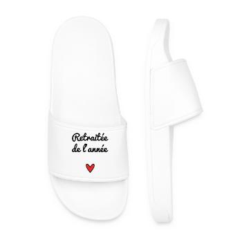RETRAITEE. RETRAITE. RETRAITEE. RETRAITE - Claquettes Homme - blanc - Devant