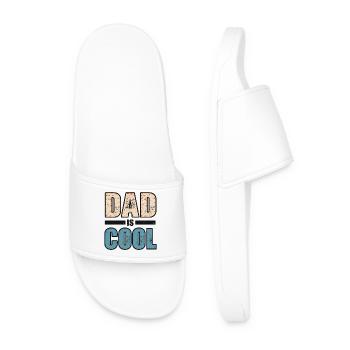 Dad is cool - Men’s Pool Sliders - white - Front