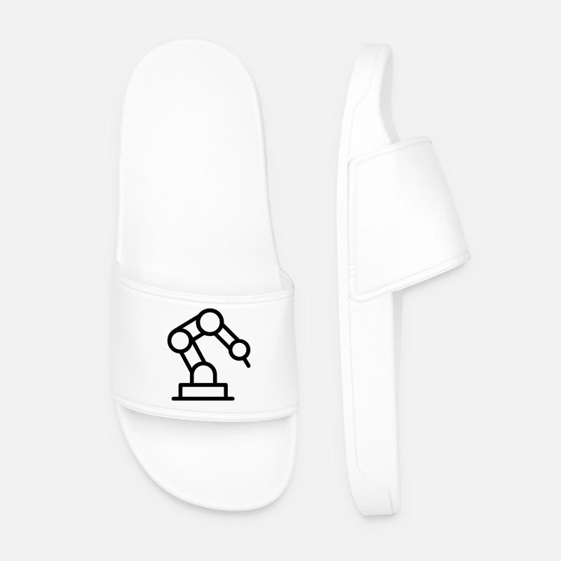 robotic arm - Men’s Pool Sliders - white