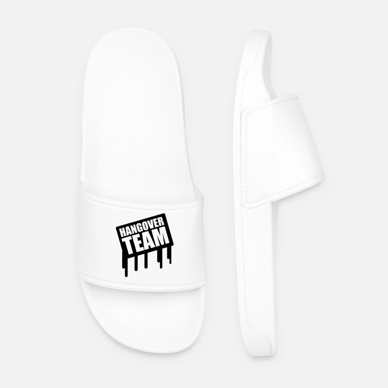 Hangover Team - Men’s Pool Sliders - white