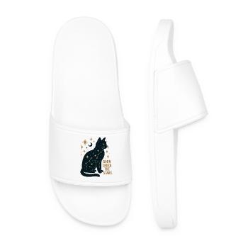 Star Cat Constellation - Men’s Pool Sliders - white - Front