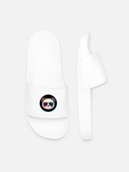 Neon Panda Sunglasses - Men’s Pool Sliders - white