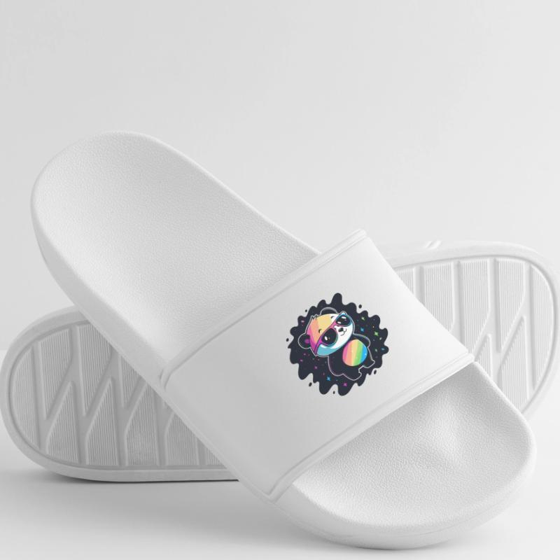 Panda Rainbow Galaxy Coole Brillen Männer Badelatschen