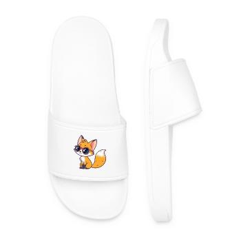 Fox Cub Glam Coole Brille - Männer Badelatschen - Weiß - Vorne