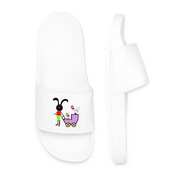 Enfants de Pâques Lapins Lapins - Claquettes Homme - blanc - Devant