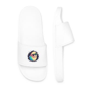 Sheep Rainbow Glasses - Men’s Pool Sliders - white - Front