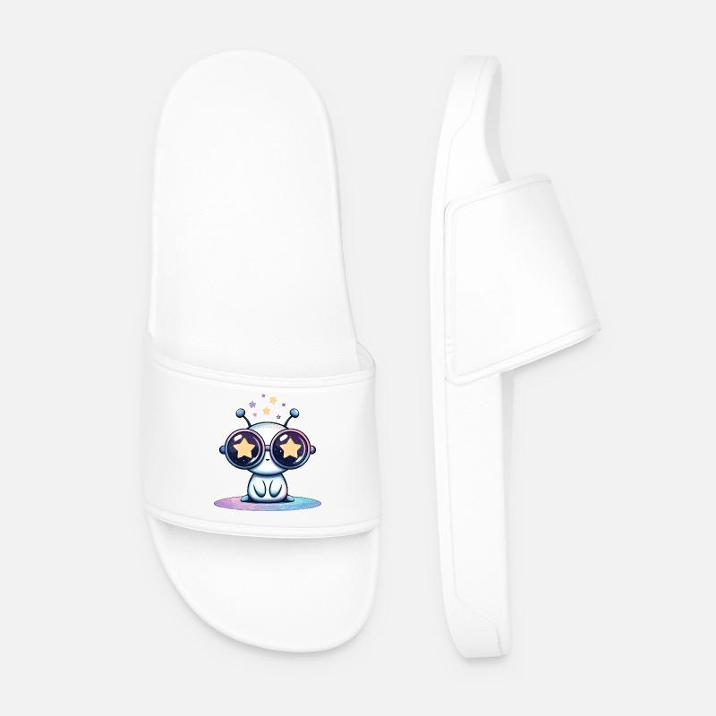 Starry glasses Alien - Men’s Pool Sliders - white