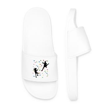 Climbing Wall Kids – Young Climbers - Men’s Pool Sliders - white - Front