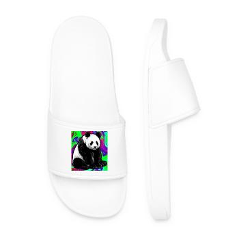 Panda - Männer Badelatschen - Weiß - Vorne