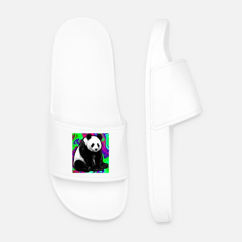 panda - Men’s Pool Sliders - white