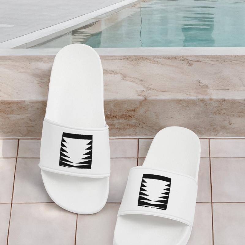 Triangles Pattern design Men’s Pool Sliders