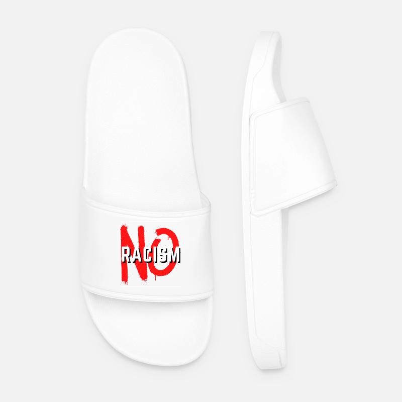 Aucune déclaration sur le racisme - Claquettes Homme - blanc