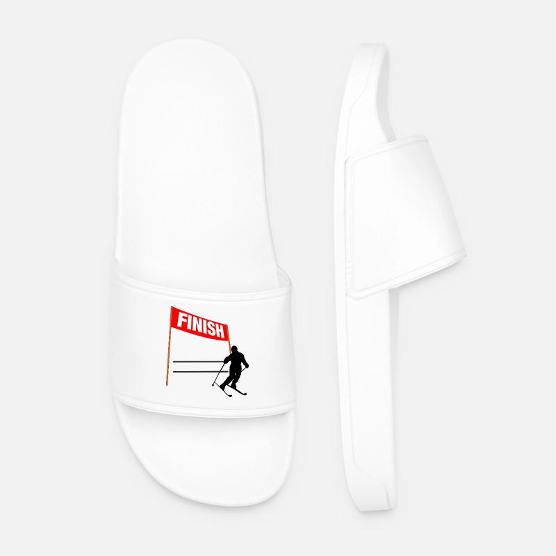 Ski-Finish Custom - Männer Badelatschen - Weiß