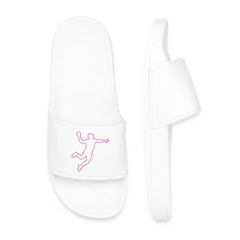 Gift idea for the handball player with team sports - Men’s Pool Sliders - white - Front