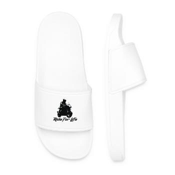 Ride For Life Epic Motorcycle - Men’s Pool Sliders - white - Front