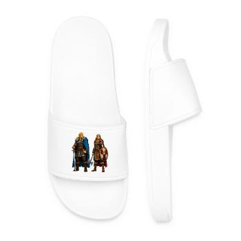 Nordic warrior duo - Men’s Pool Sliders - white - Front